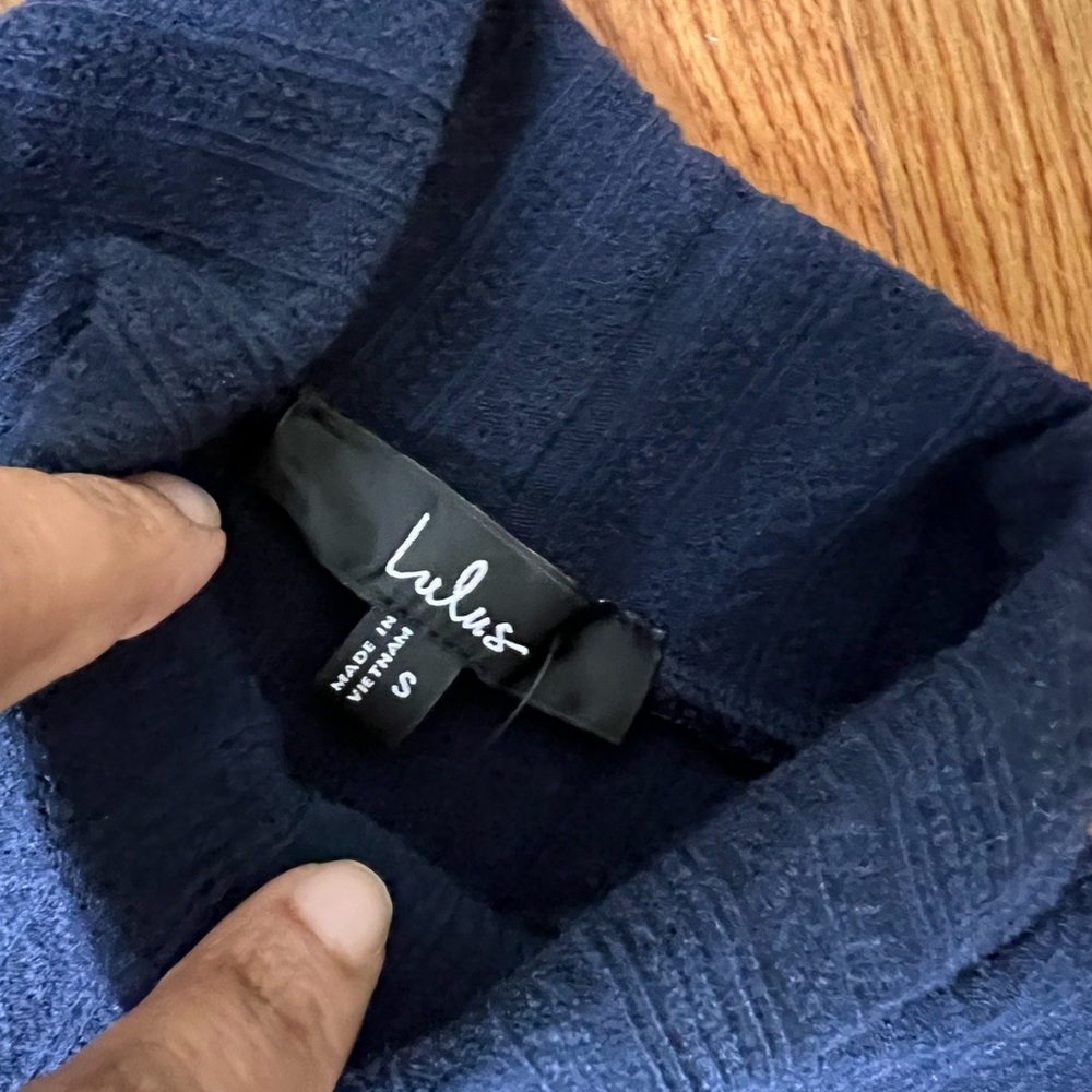 Lulu's Midnight Blue Bodysuit NWT - Picture 3 of 6